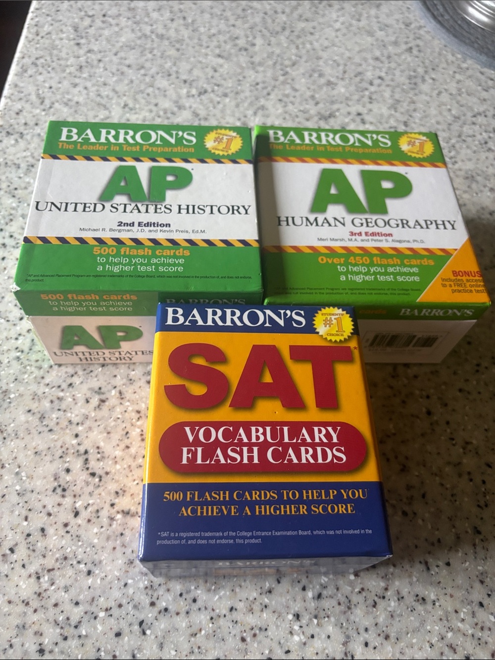 SAT Vocabulary Flash Cards - Yellow/Red
Barrons AP cards